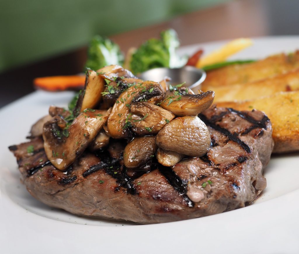 Dining out in Lochaber, steak and chips